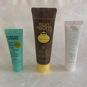 SUN BUM EVERYDAY HUMANS SPF 30 Face Screen BONDI SANDS Self Tanning Sleep Mask